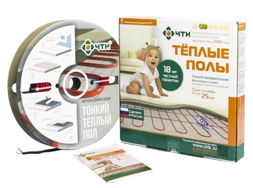 Теплый пол в стяжку двухжильный ЧТК СНТ-15-284 18,9м (1,4-2,4м2) 284Вт картинка